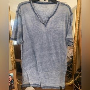 Lucky brand large burnout tshirt light blue